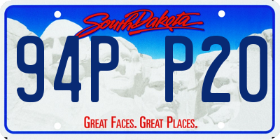 SD license plate 94PP20