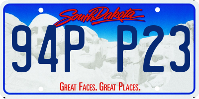 SD license plate 94PP23