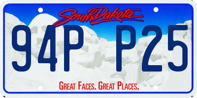 SD license plate 94PP25