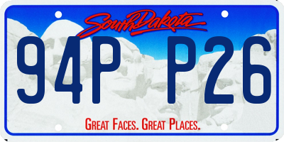 SD license plate 94PP26