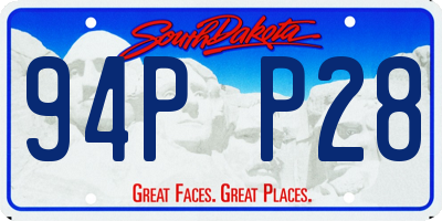 SD license plate 94PP28
