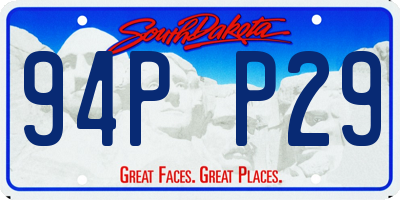 SD license plate 94PP29