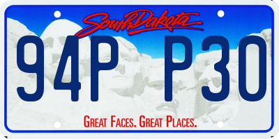 SD license plate 94PP30