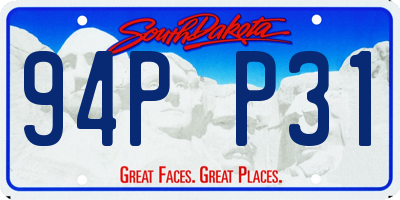 SD license plate 94PP31