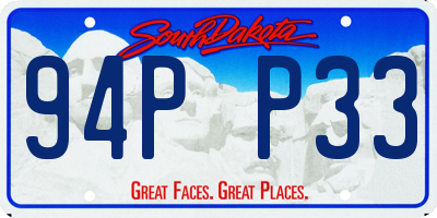 SD license plate 94PP33