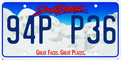 SD license plate 94PP36