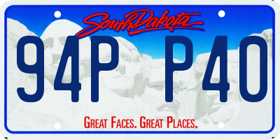 SD license plate 94PP40