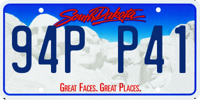 SD license plate 94PP41
