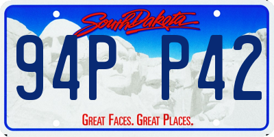 SD license plate 94PP42