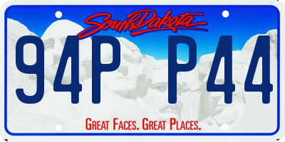 SD license plate 94PP44