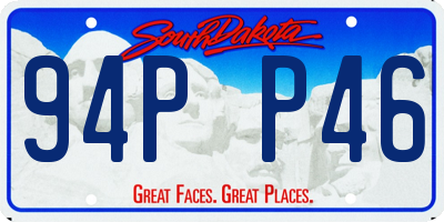 SD license plate 94PP46