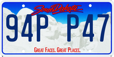 SD license plate 94PP47