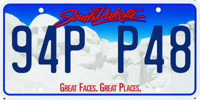 SD license plate 94PP48