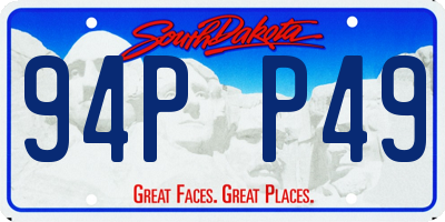 SD license plate 94PP49