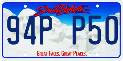SD license plate 94PP50