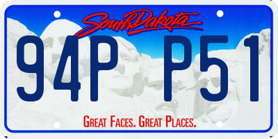 SD license plate 94PP51