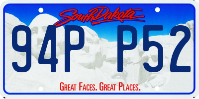 SD license plate 94PP52