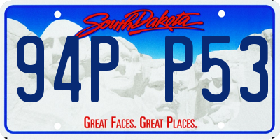 SD license plate 94PP53