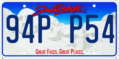 SD license plate 94PP54