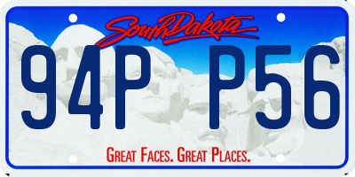SD license plate 94PP56