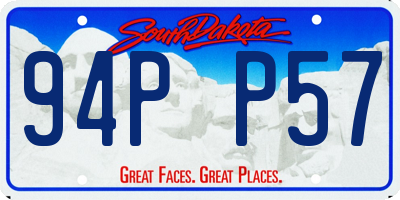 SD license plate 94PP57