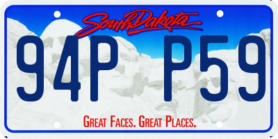SD license plate 94PP59