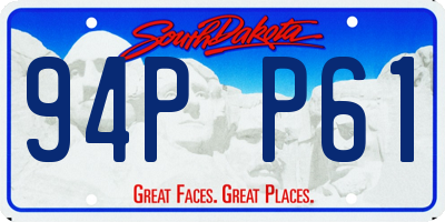 SD license plate 94PP61