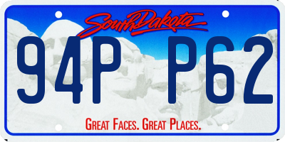 SD license plate 94PP62