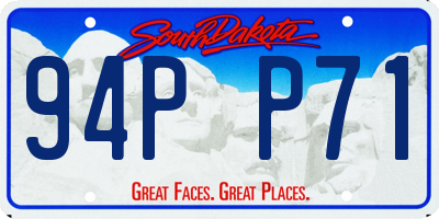 SD license plate 94PP71