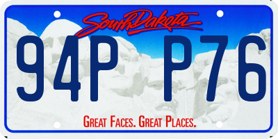 SD license plate 94PP76