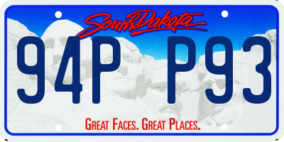 SD license plate 94PP93