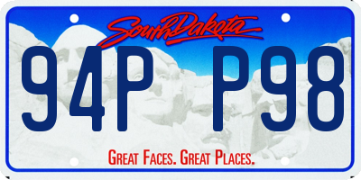 SD license plate 94PP98