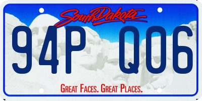 SD license plate 94PQ06
