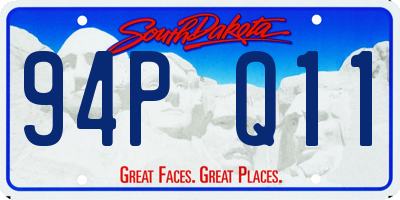 SD license plate 94PQ11