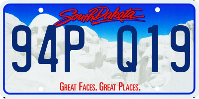 SD license plate 94PQ19