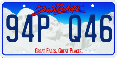 SD license plate 94PQ46