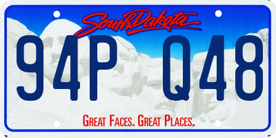 SD license plate 94PQ48