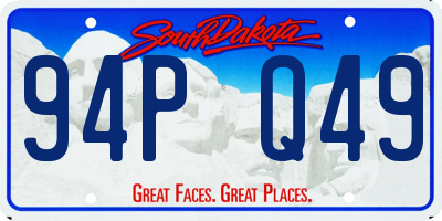 SD license plate 94PQ49