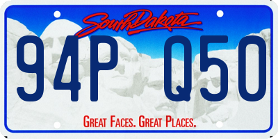 SD license plate 94PQ50