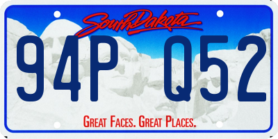 SD license plate 94PQ52