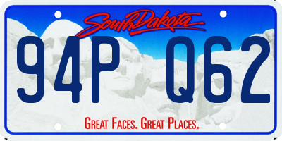SD license plate 94PQ62