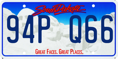 SD license plate 94PQ66