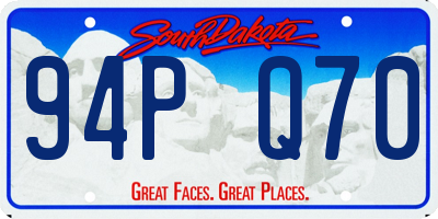 SD license plate 94PQ70