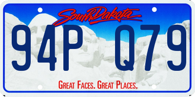 SD license plate 94PQ79