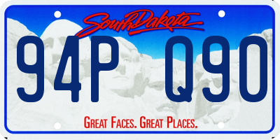 SD license plate 94PQ90