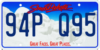 SD license plate 94PQ95