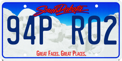 SD license plate 94PR02