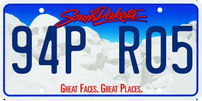 SD license plate 94PR05