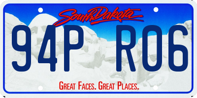 SD license plate 94PR06