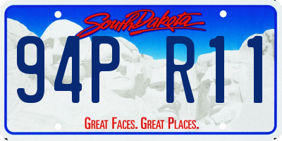 SD license plate 94PR11